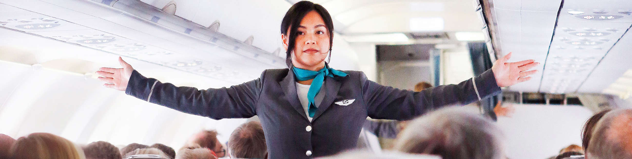 Braathens crew on board airplane